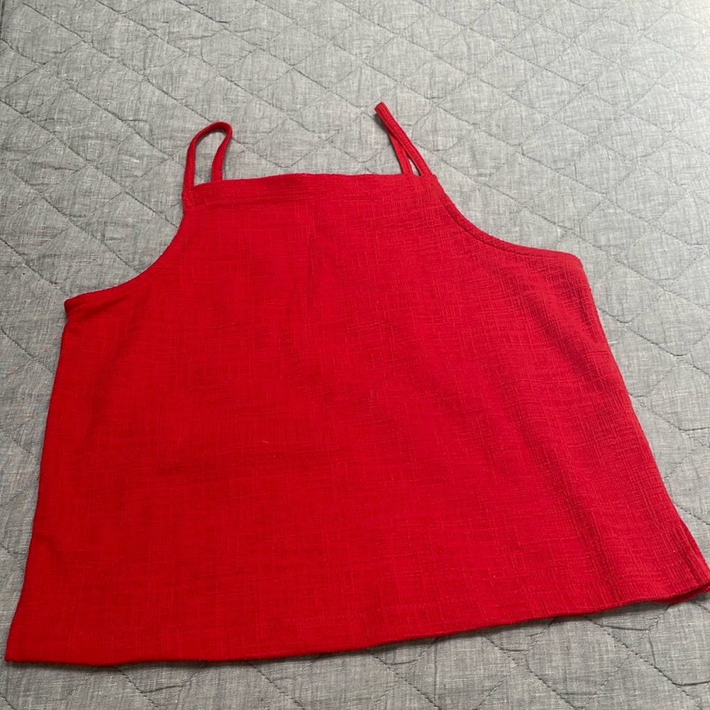 Madewell red top